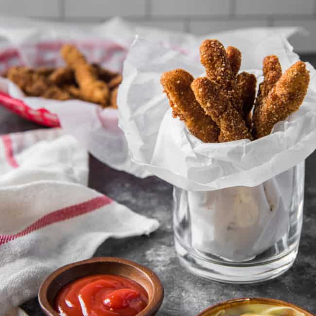chicken fries ready to serve