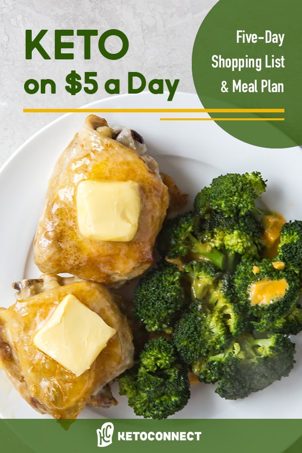 keto on a budget A super simple way to eat a ketogenic diet on $5 a day. Full meal plan and shopping list in blog post!