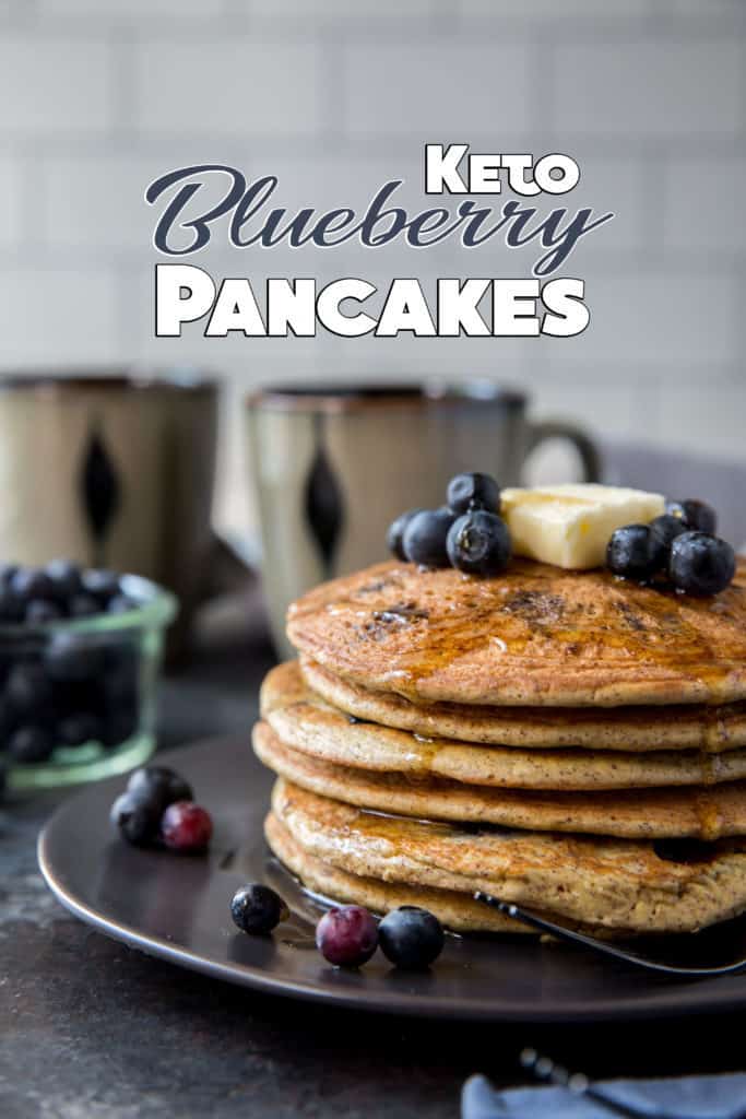keto pancake These diner style, blueberry Keto Pancakes are thick and fluffy just like the pancakes you used to eat as child, but low in carbs for a guilt free breakfast!