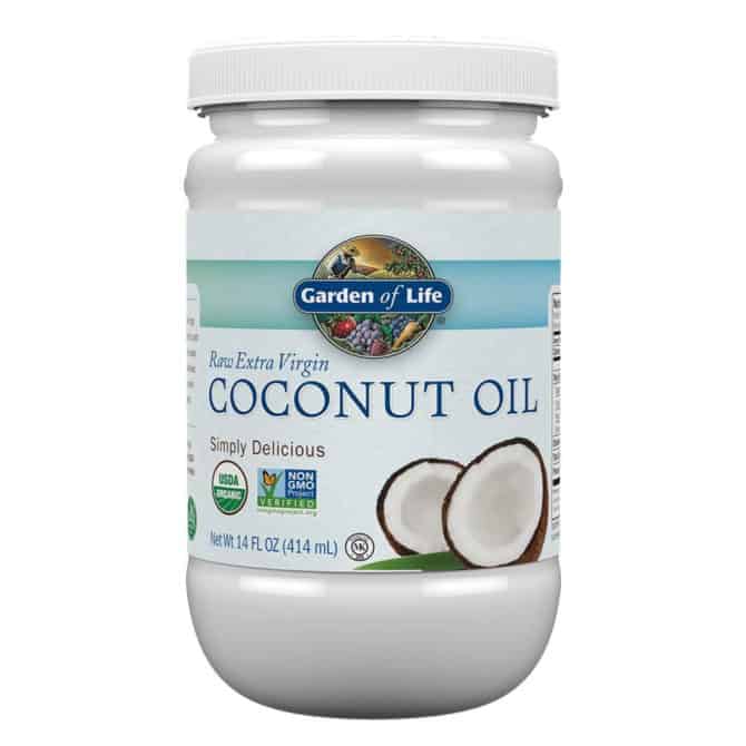 package of coconut oil