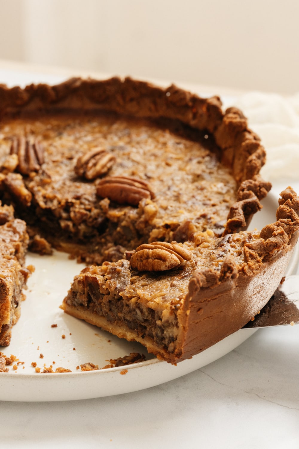 Gooey Low Carb Keto Pecan Pie KetoConnect