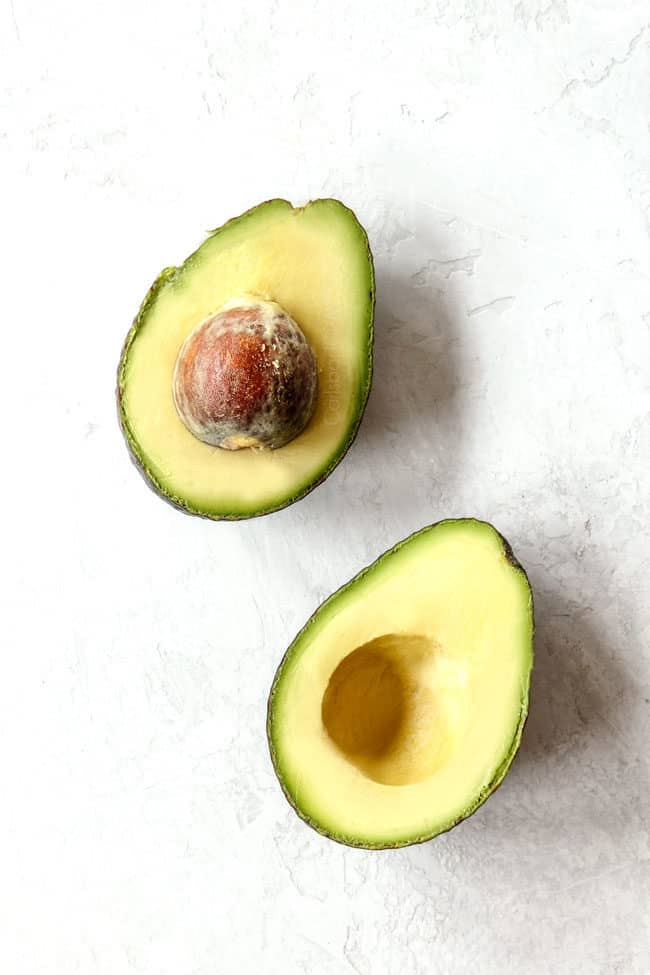 trader joe's keto avocado from trader joes sliced in half