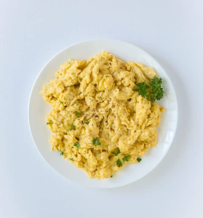 cheesy scrambled eggs