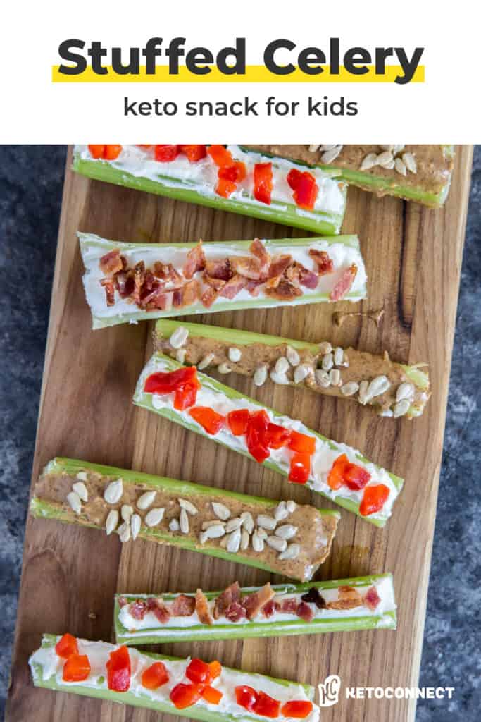 stuffed celery Three low carb stuffed celery recipes perfect for an after school snack!