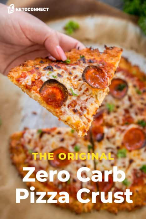 the original zero carb pizza crust with toppings