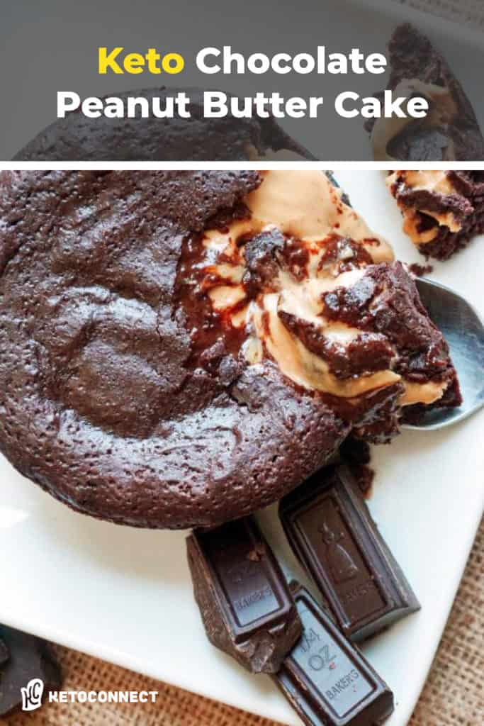 Keto Lava Cake {Chocolate X Peanut Butter} - KetoConnect