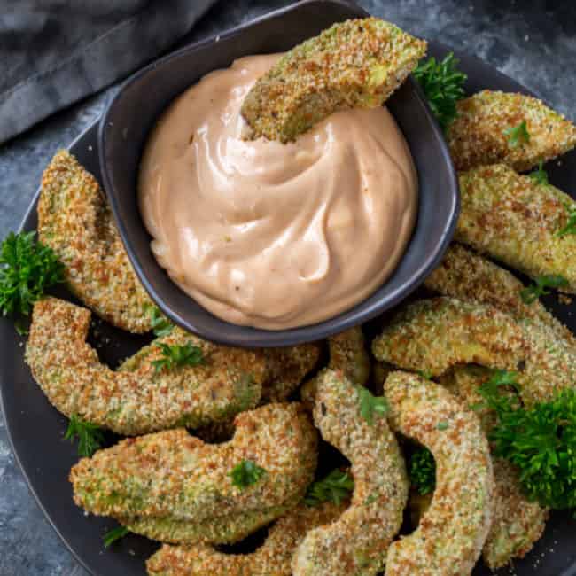 Air Fryer Avocado Fries keto air fryer recipes