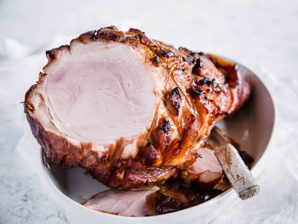 keto easter Sliced Glazed Ham
