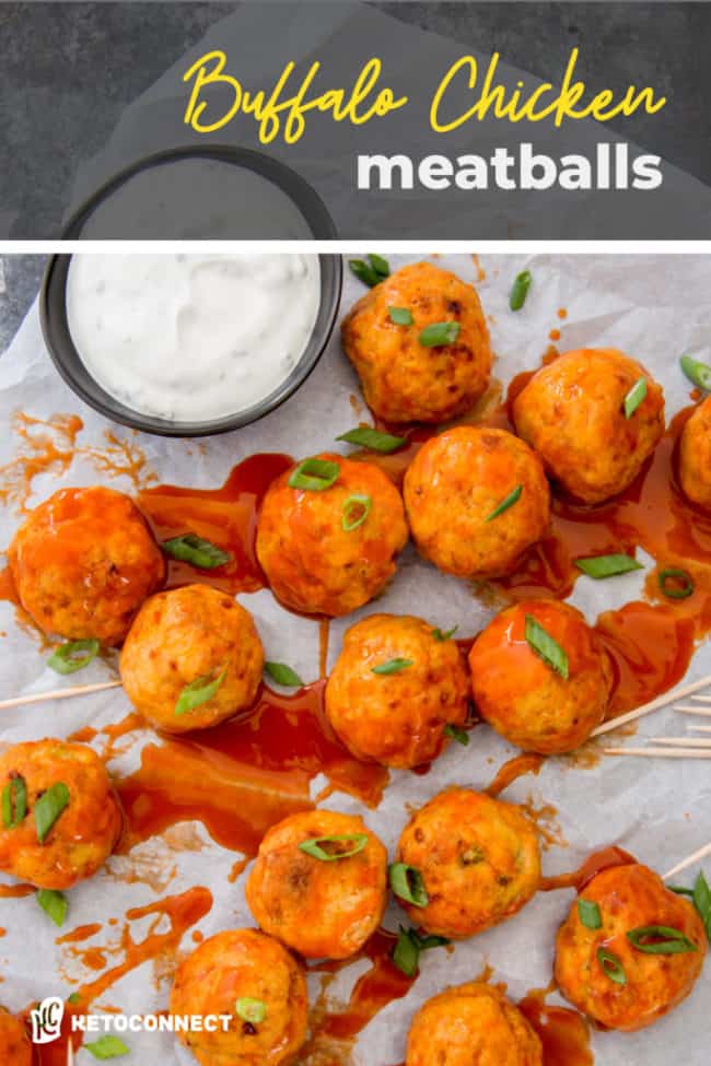Easy Buffalo Chicken Meatballs KetoConnect
