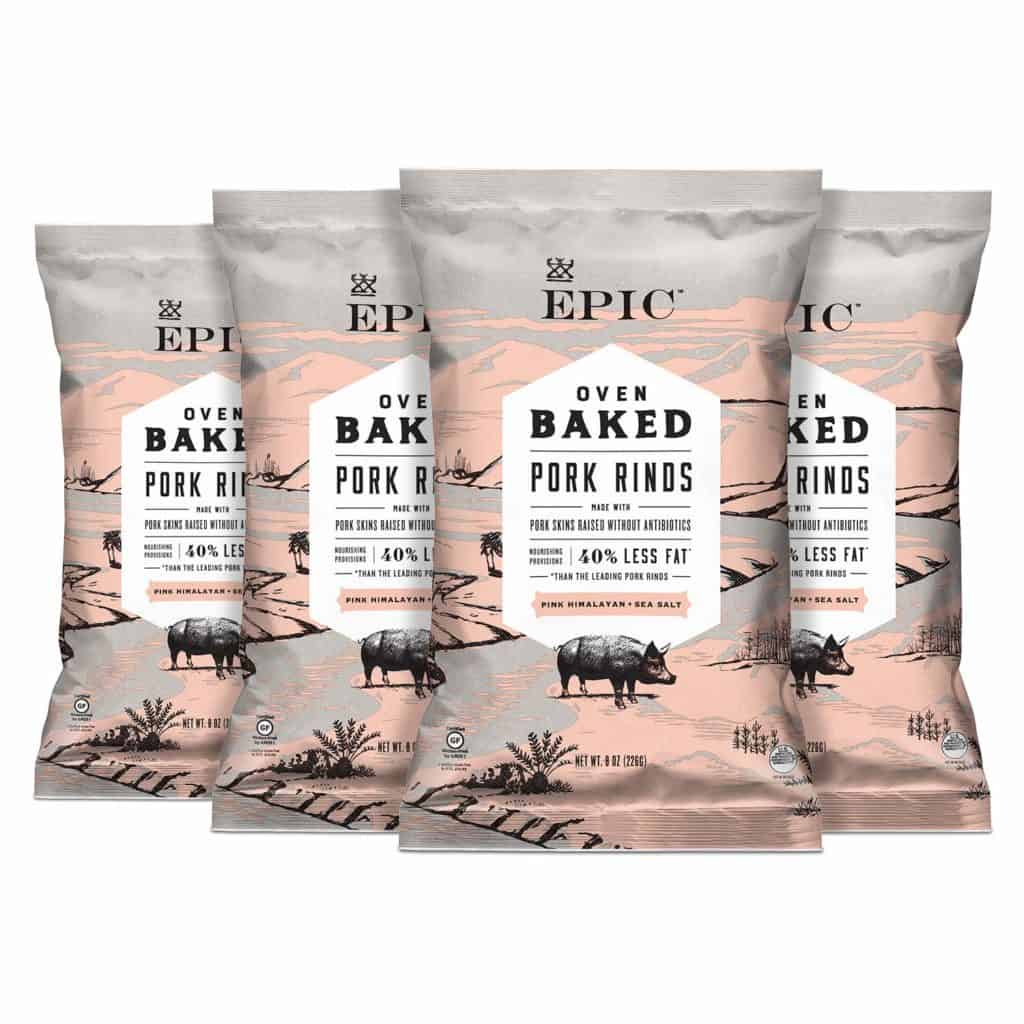 four bags of pork rinds keto staples