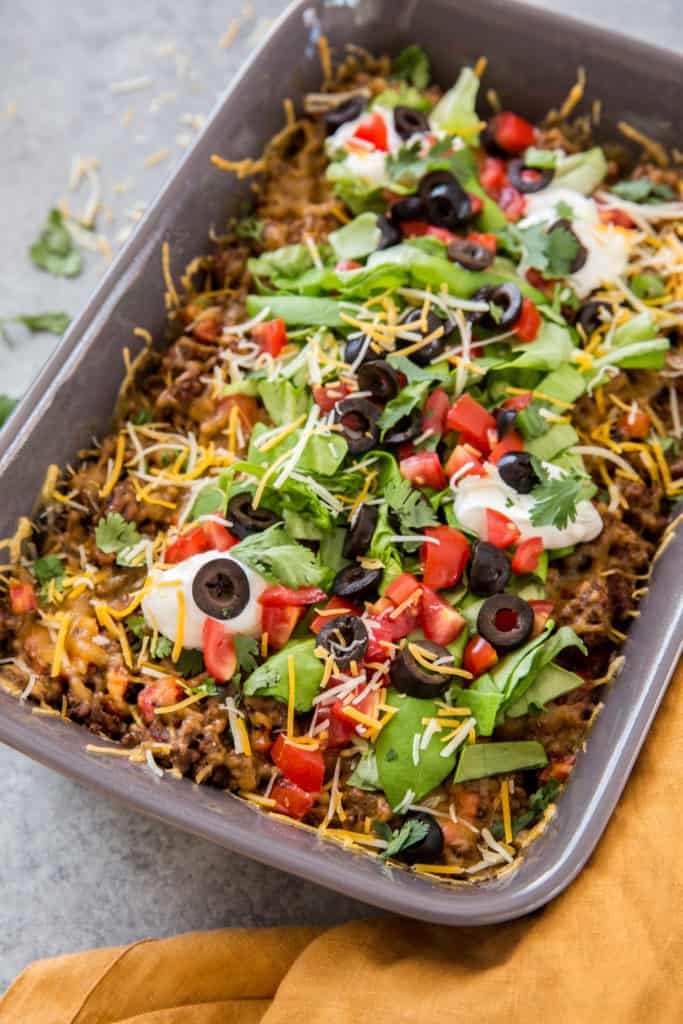 Easy Keto Taco Salad Casserole - 3g Carbs! - KetoConnect