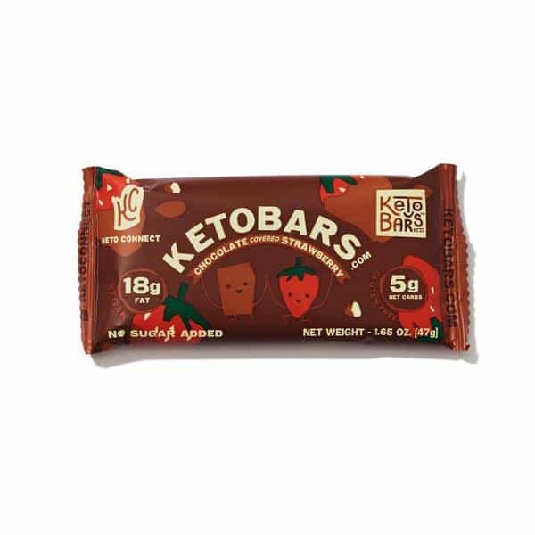 Chocolate strawberry keto bar