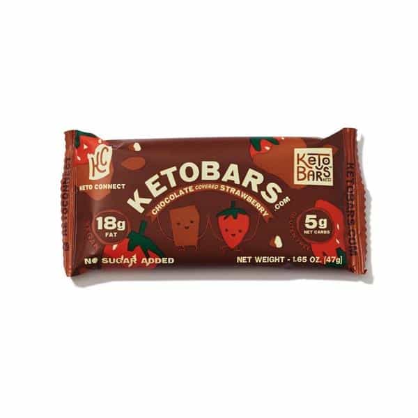 keto chocolate Chocolate strawberry keto bar