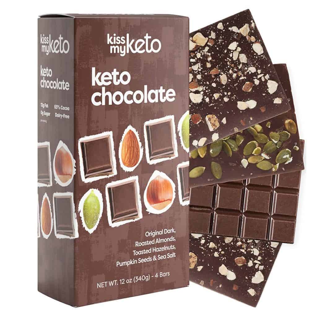 keto chocolate Kiss My Keto Chocolate bars