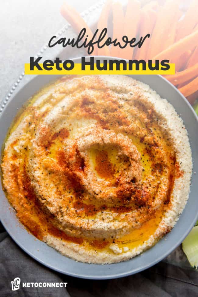Easy Cauliflower Hummus KetoConnect
