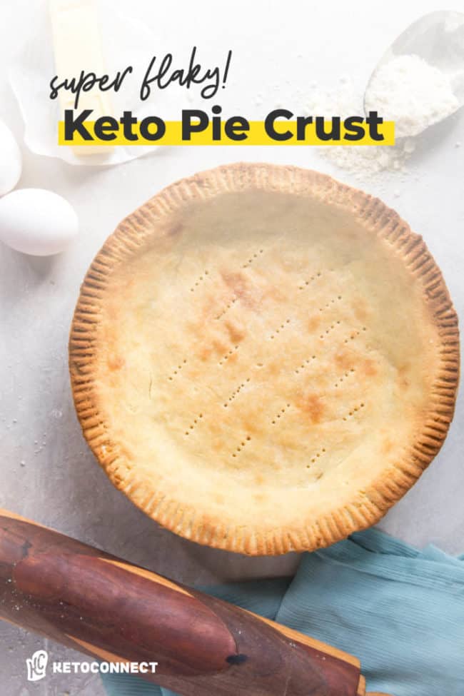Flaky Keto Pie Crust (1g Carb Per Slice) KetoConnect
