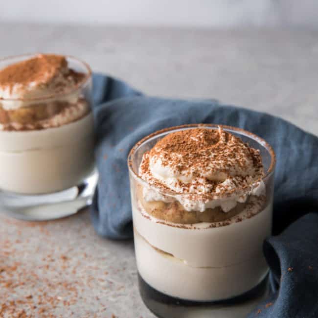 keto tiramisu spoon with tiramisu
