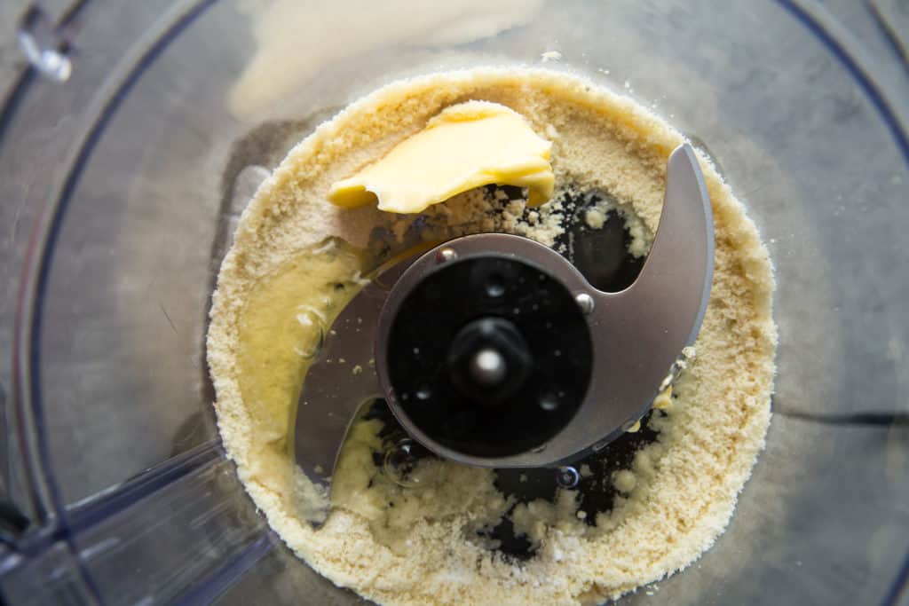 keto tiramisu lady fingers being made
