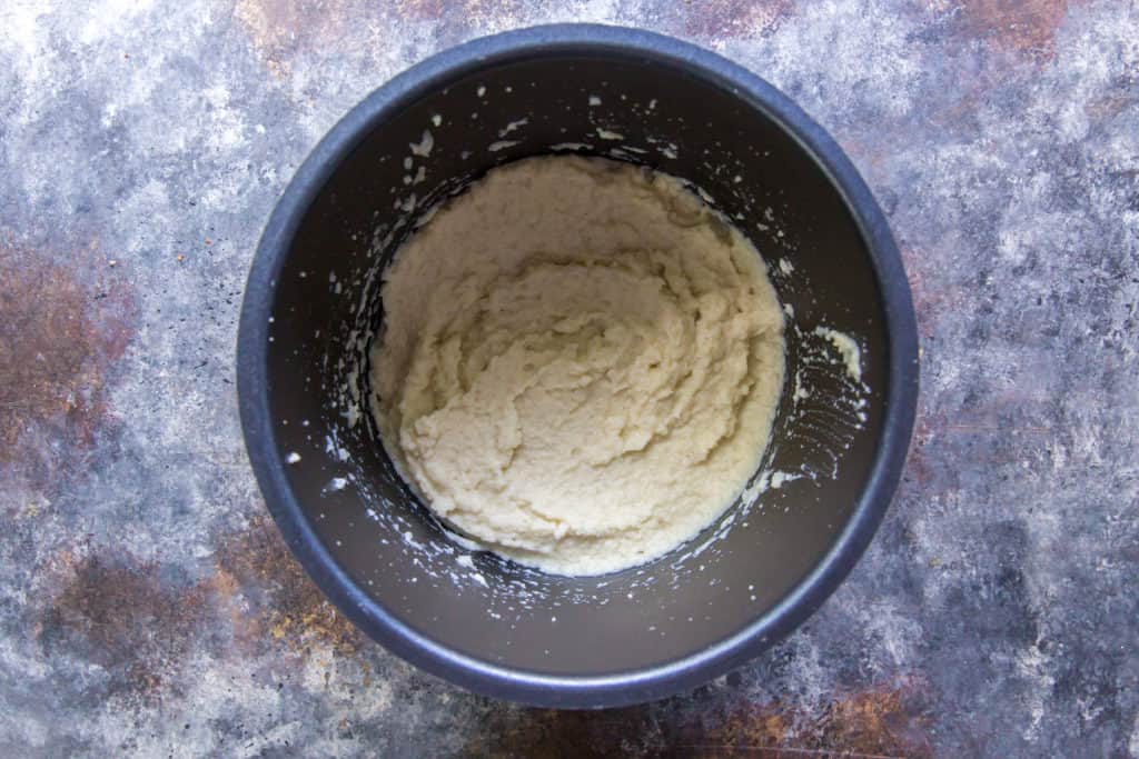 cauliflower mashed potatoes mashed and completed recipe ready to be served