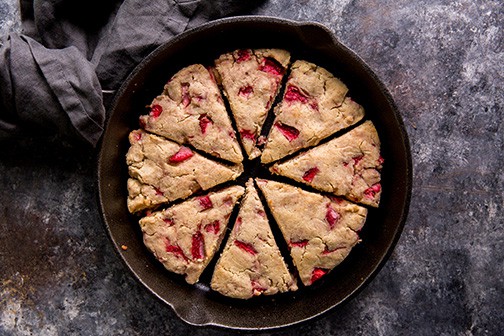 keto scones baked in oven and golden brown