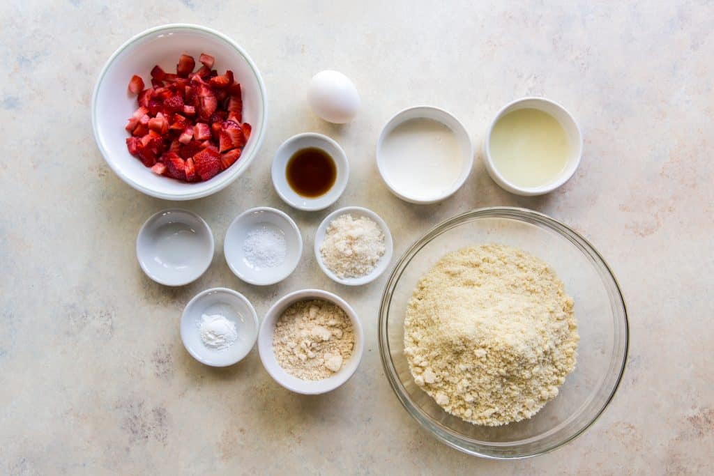 bowls of ingredients for this recipe