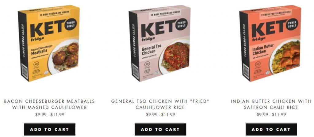 boxed meals from keto fridge