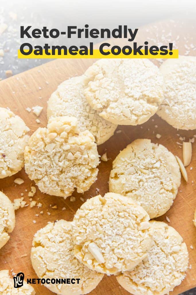 Keto Oatmeal Cookies oatmeal cookie pin