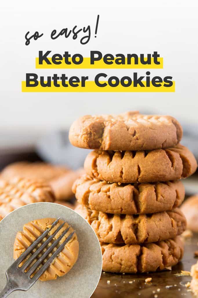 Keto Peanut Butter Cookies peanut butter cookies using 3 ingredients