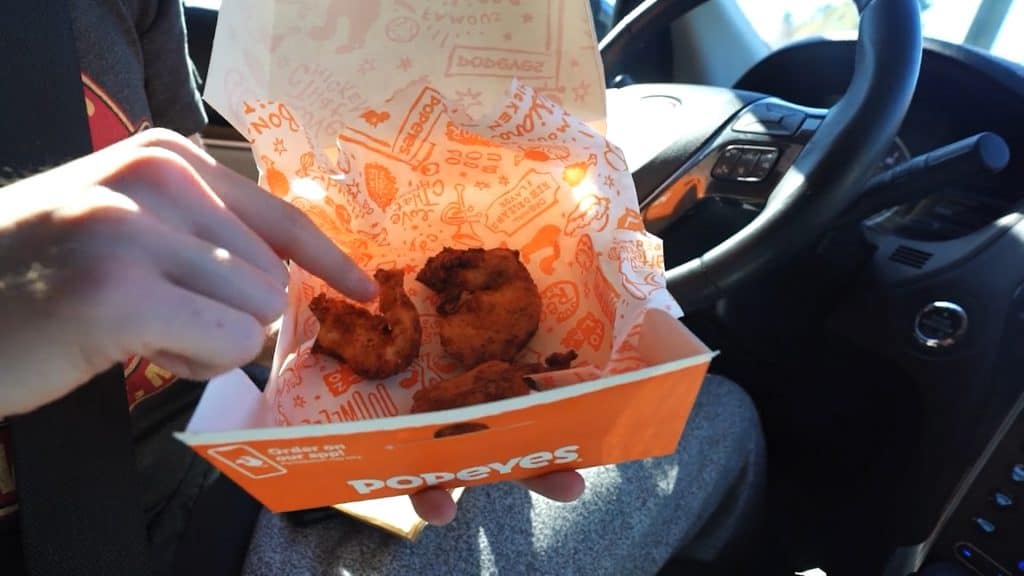 popeyes keto three piece blackened chicken tenders meal from popeyes