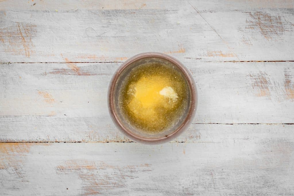 Keto Pasta a bowl with gelatin and water set to bloom