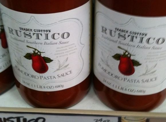 Trader Giotto’s Rustico Pomodoro Pasta Sauce