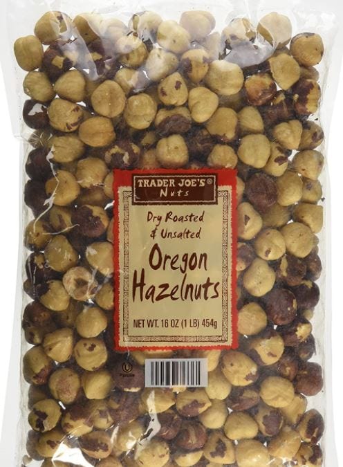 Trader Joe's Dry Roasted and Unsalted Oregon Hazelnuts