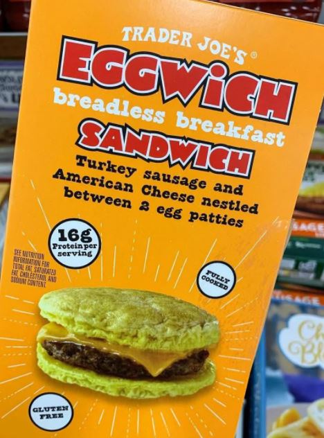 trader joe's keto Trader Joe’s Eggwich Breadless Breakfast Sandwiches