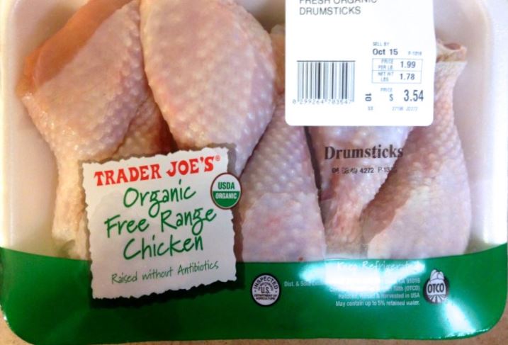 Trader Joe’s Organic Free Range Chicken Drumstick
