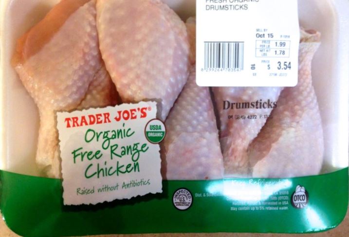 Trader Joe's Organic Free Range Chicken Drumstick