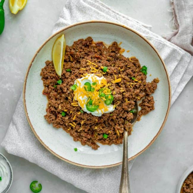 Keto Chili Finished keto chili