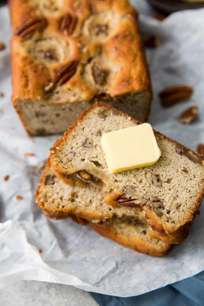 Keto Banana Bread keto banana bread and butter