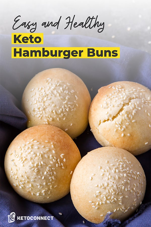 Keto Hamburger Buns a bread basket full of hamburger buns