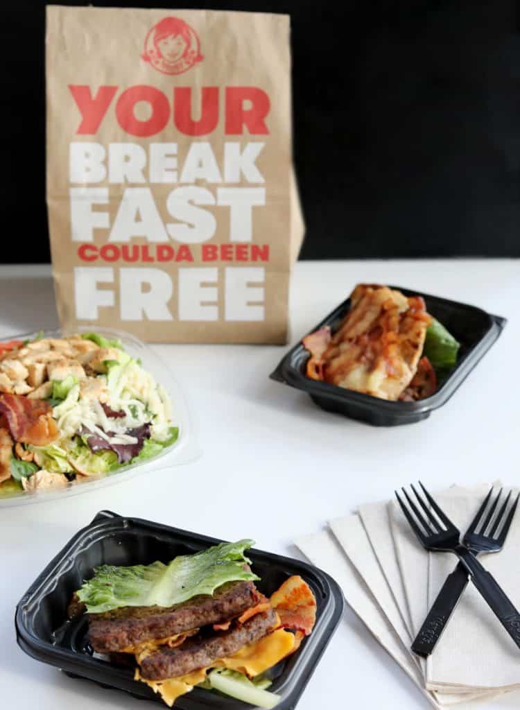 Keto at Wendy's A Wendy's bag next to food
