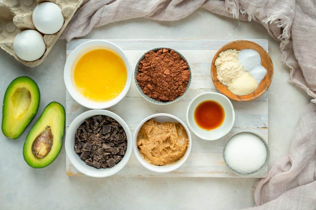 Avocado Brownie Ingredients