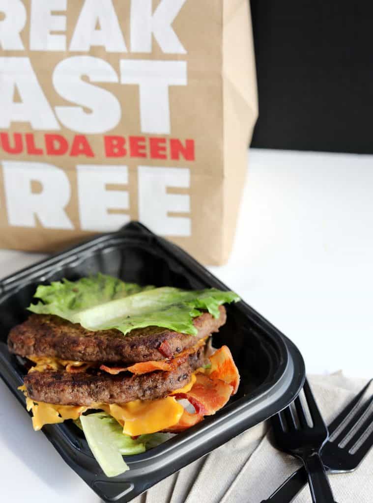 Keto at Wendy's Baconator double from Wendys without a bun