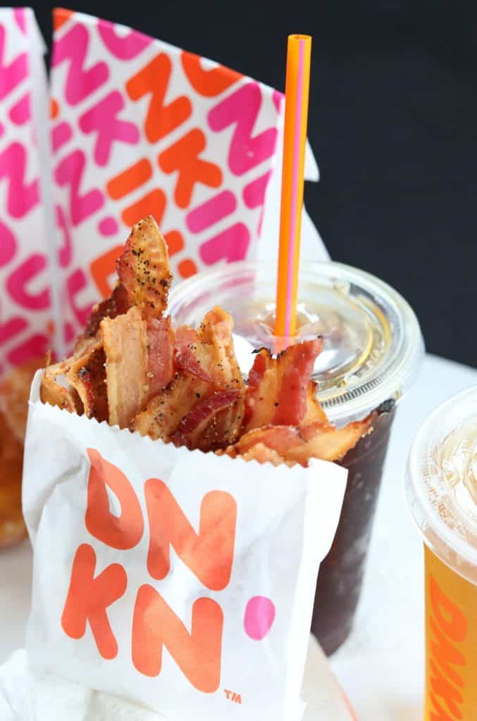 Snackin bacon from dunkin donuts