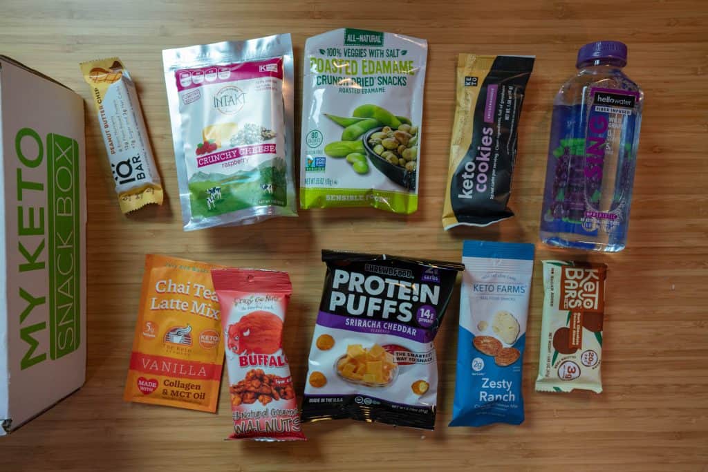 all the snacks that are included with my keto snack box