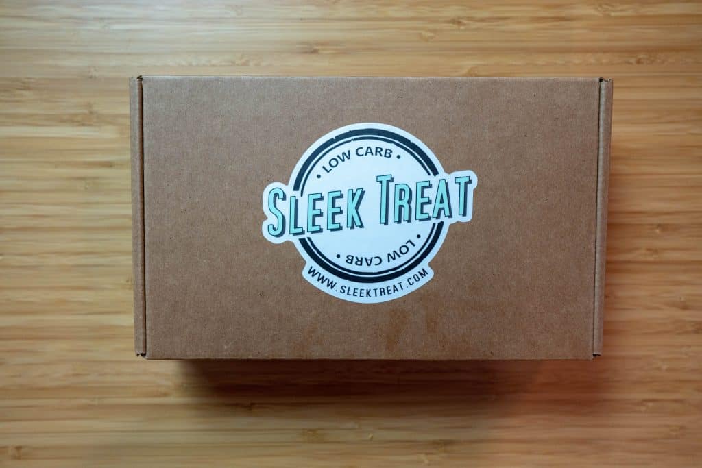 sleek treat keto box unopened on a table