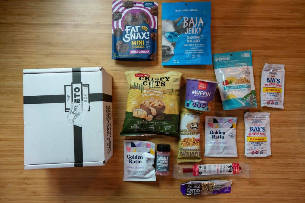 everything included in the keto box on a table