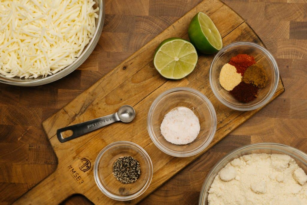 keto chips Ingredients to make keto tortilla chips