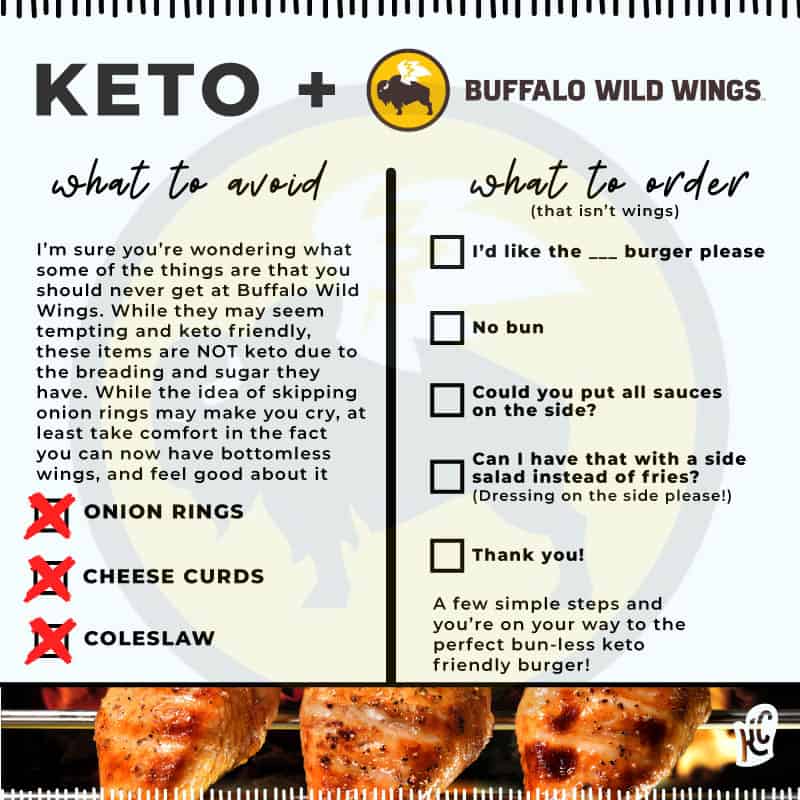 how to order keto at buffalo wild wings guide