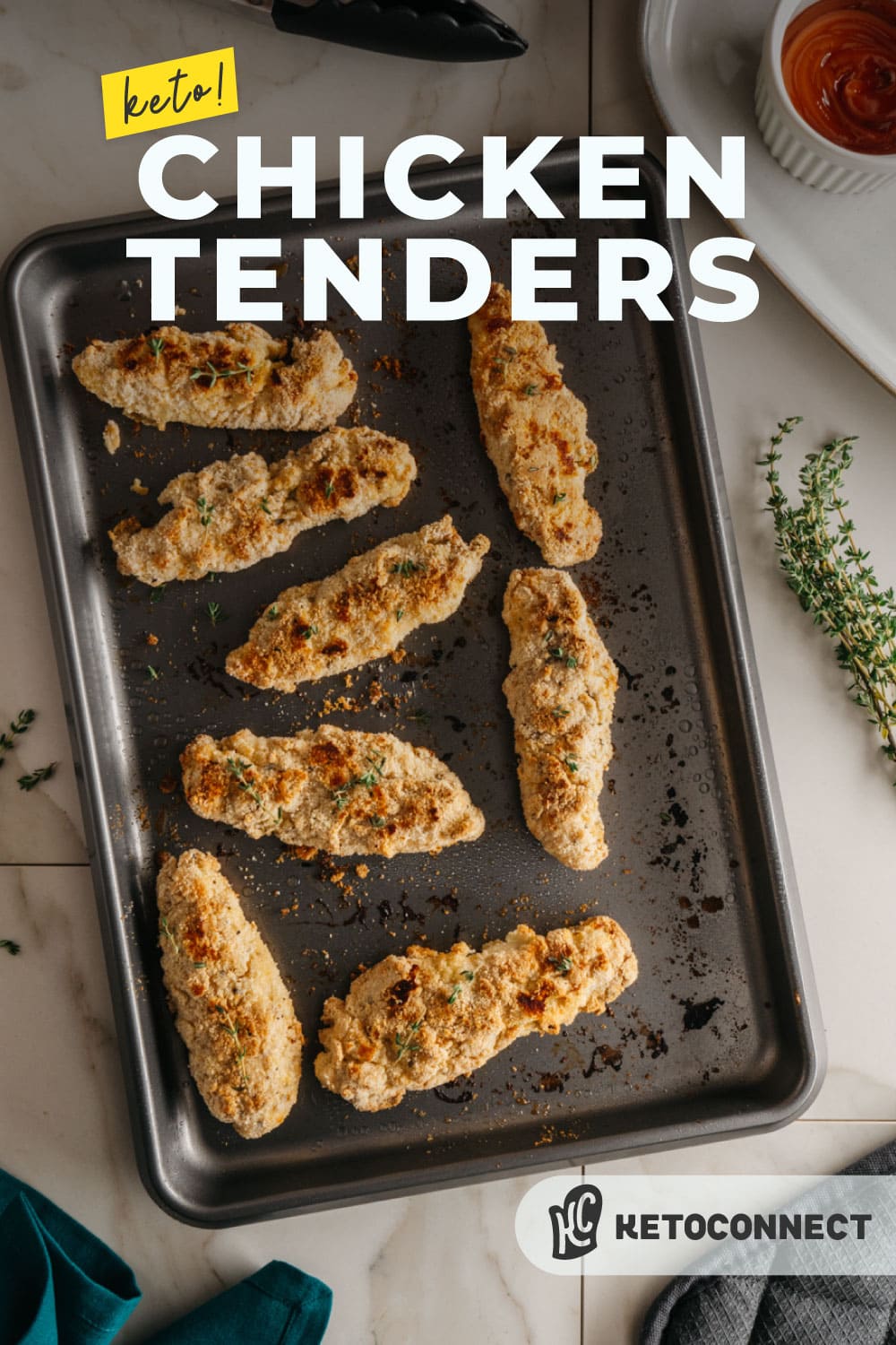 Baked Keto Chicken Tenders Just 2g Carbs! KetoConnect