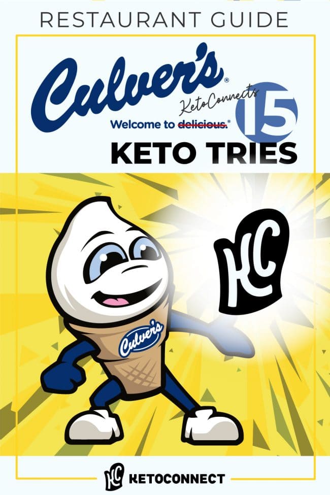 ketoconnect culvers keto with text overlay