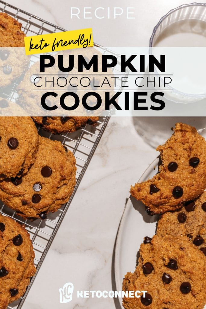 keto pumpkin chocolate chip cookies